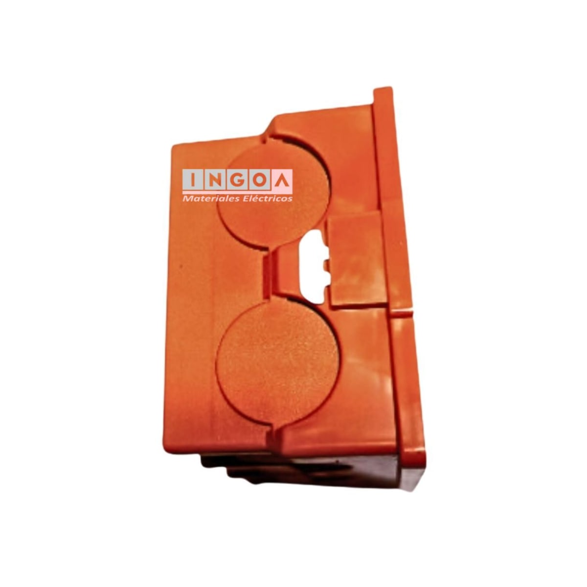 Caja Distribucion C/Oreja Metalica 12E P/Tabique Naranja2