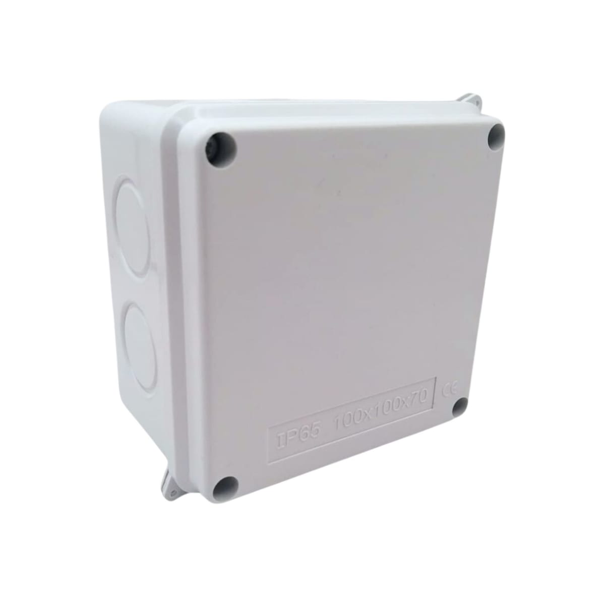 Caja Estanca 100X100X70MM IP65 Lisa y Cierre con Tornillos 0