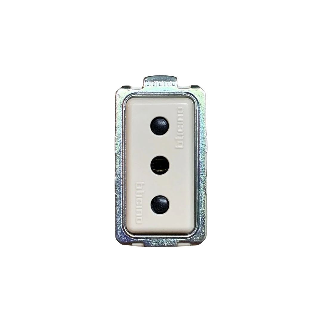 Modulo Enchufe 2P+T 10A Magic 5113 Marfil - Bticino 0