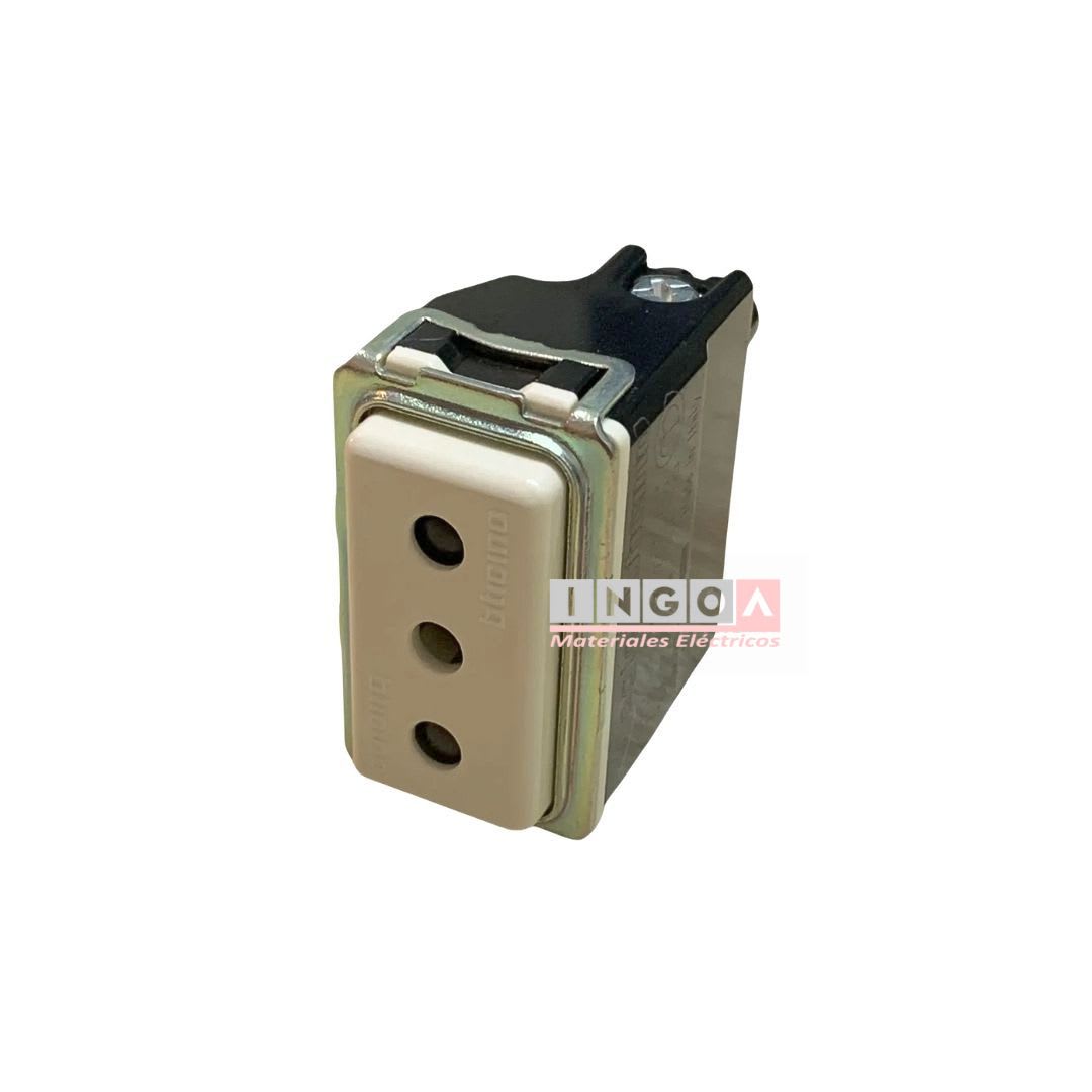 Modulo Enchufe 2P+T 10A Magic 5113 Marfil - Bticino - Vista 2