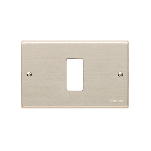 Placa Tapa Aluminio 1 Modulo Magic 503/1 - Bticino 0