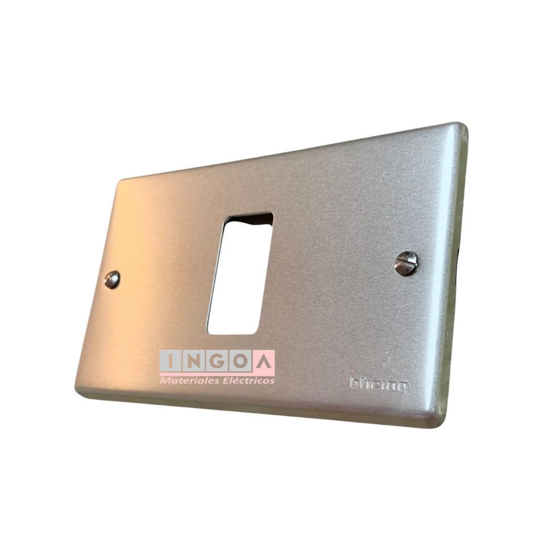 Placa Tapa Aluminio 1 Modulo Magic 503/1 - Bticino - Vista 2