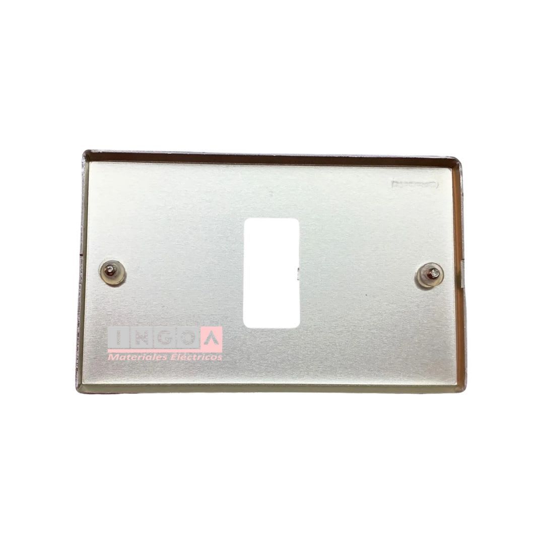Placa Tapa Aluminio 1 Modulo Magic 503/1 - Bticino - Vista 4