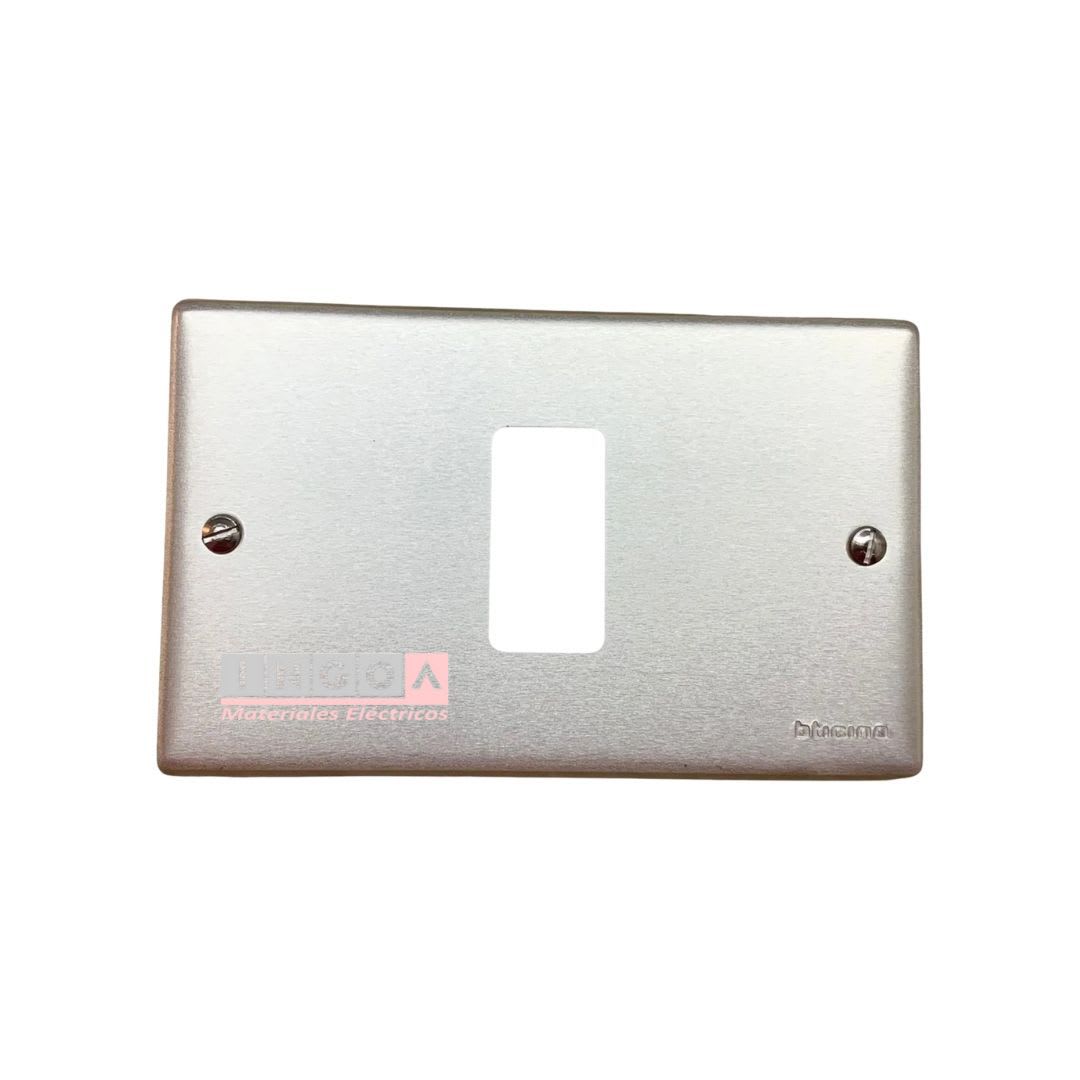 Placa Tapa Aluminio 1 Modulo Magic 503/1 - Bticino - Vista 5