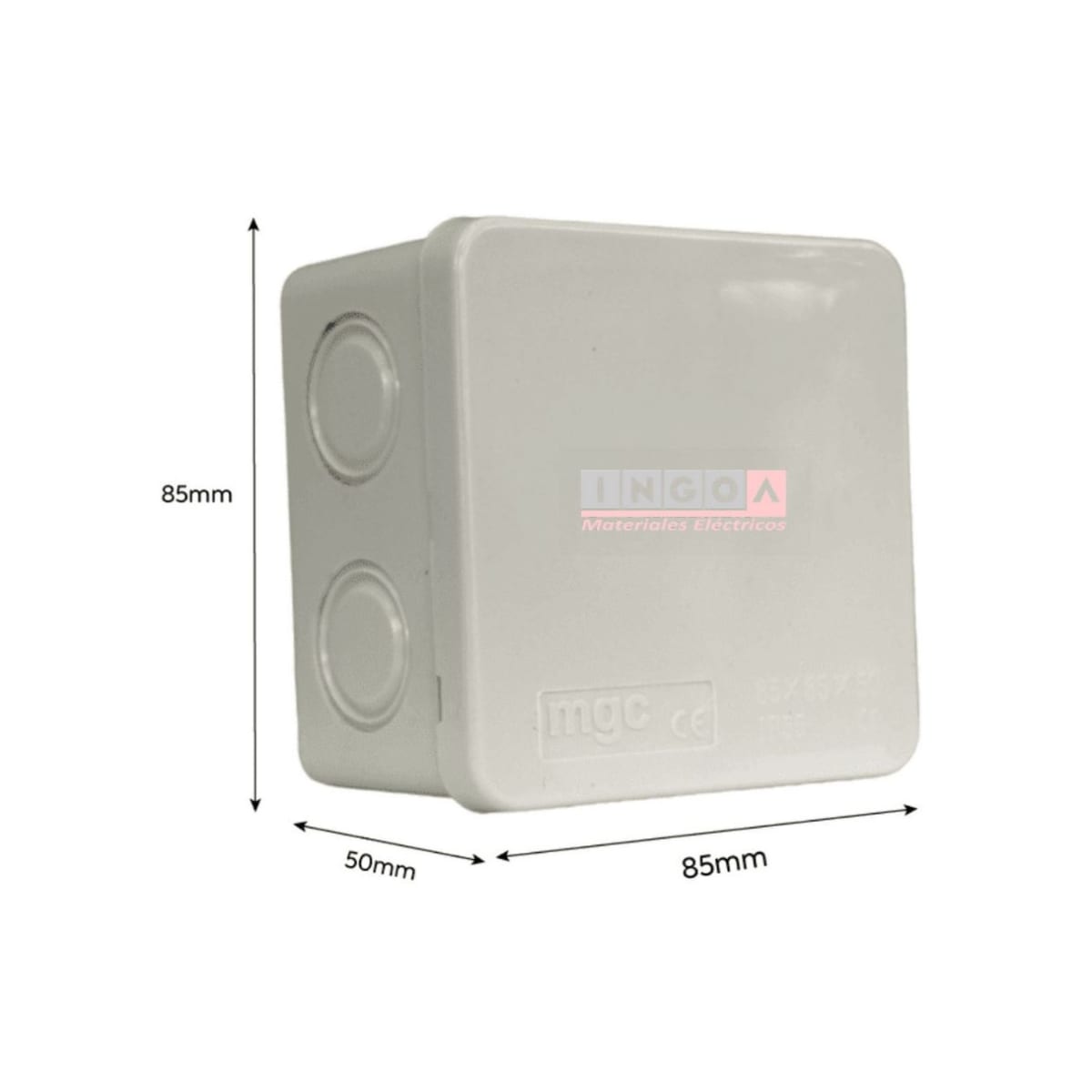 Caja Estanca 85X85X50MM IP55 Lisa y Cierre a Presión6