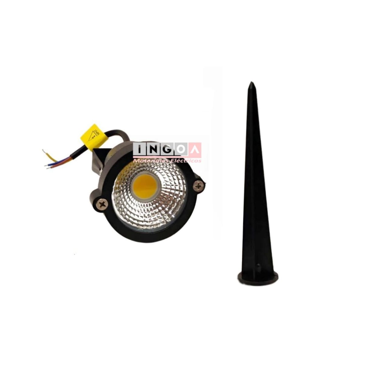 Foco Estaca con Led Integrado 5W 3000K IP54 Ø59X285mm 220V4