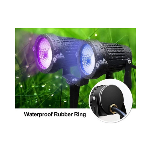 Foco Estaca con Led Integrado 5W RGB (Multicolores) IP65 Ø59x28mm 220V - Vista 2