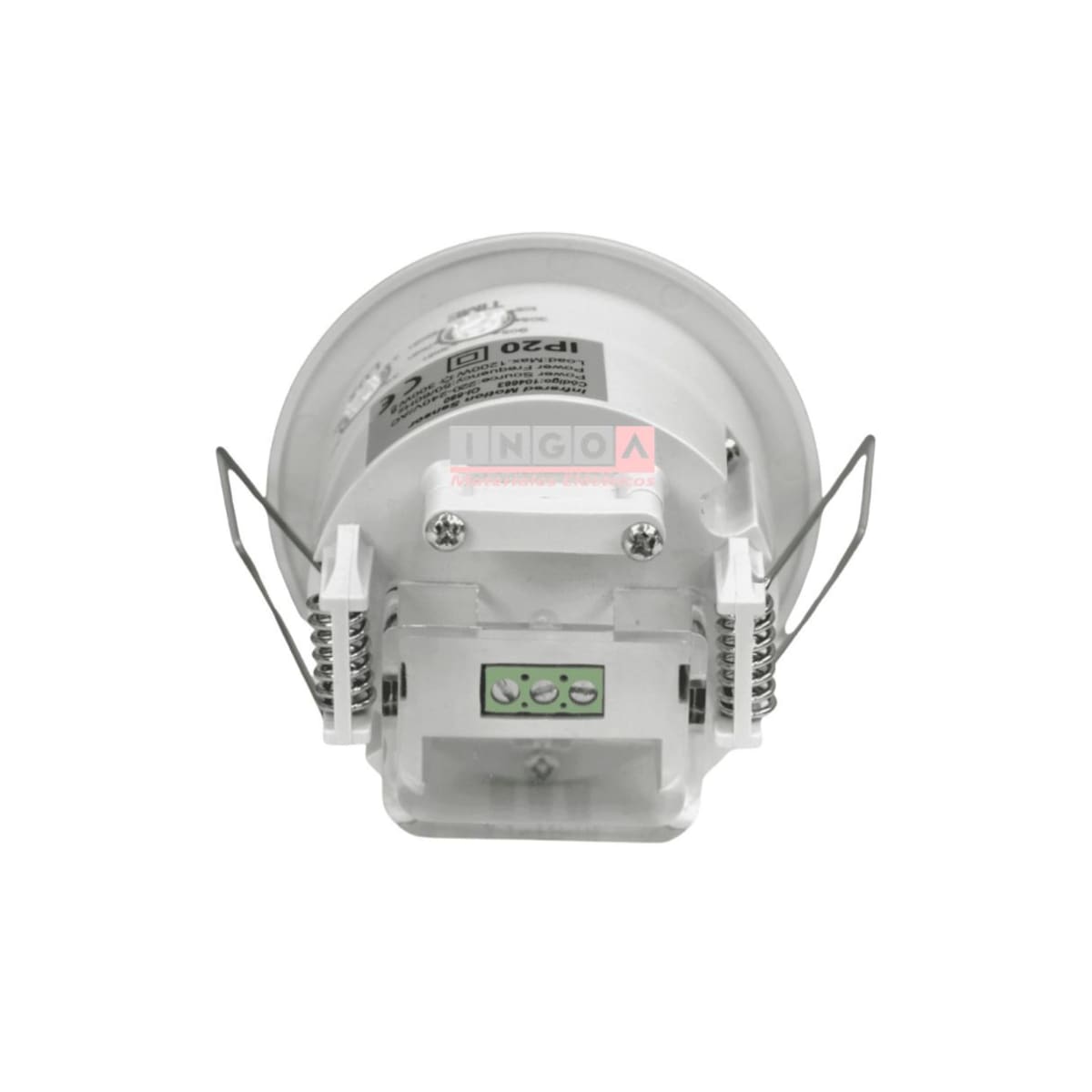 Sensor de Movimiento 360° Embutido Infrarrojo 10seg-15min IP20-CNC7