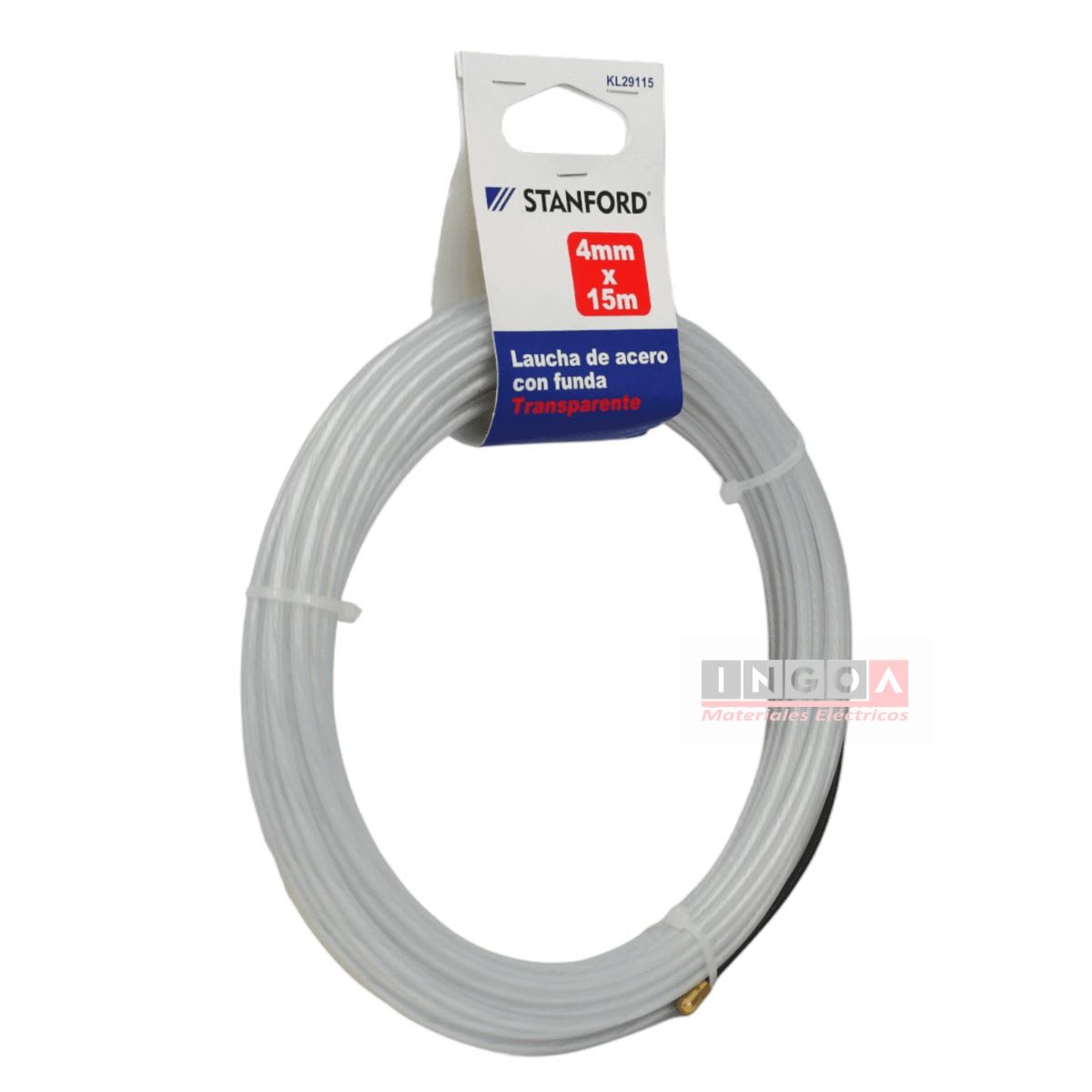 Laucha de Acero con Funda Transparente 4mm 15M Stanford2