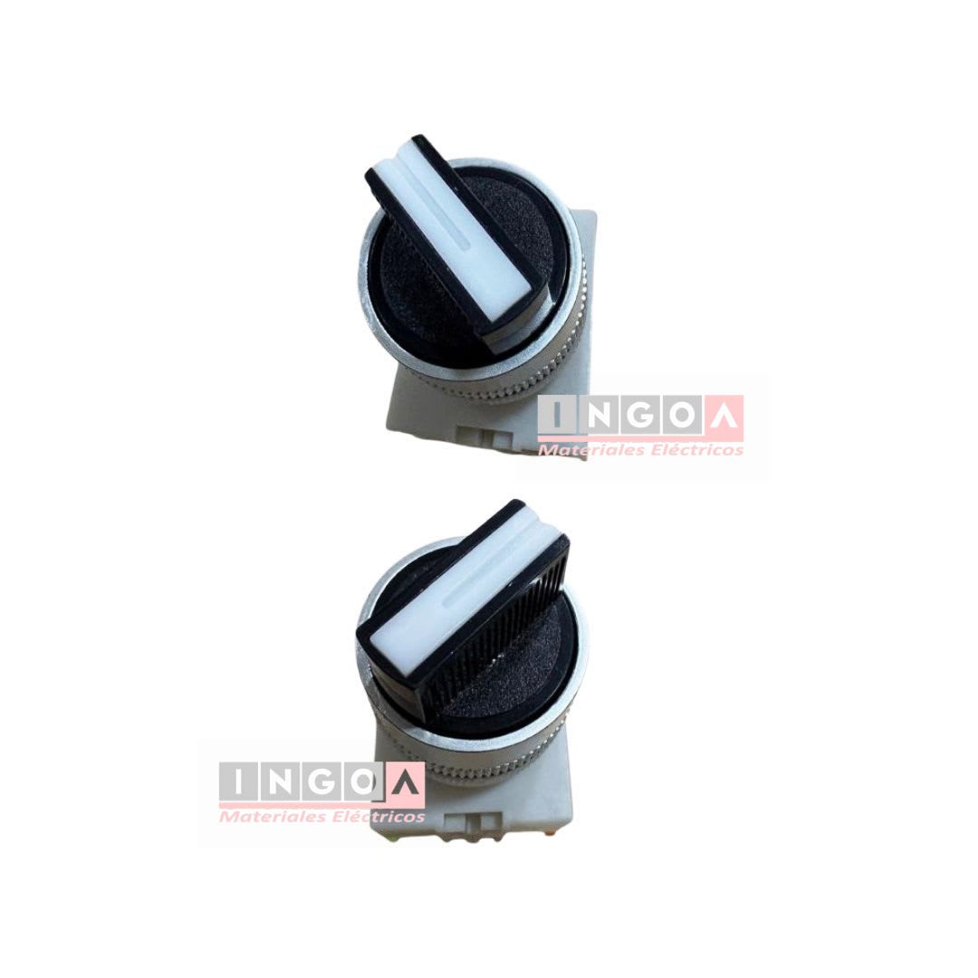 Selector 2 Posiciones 10A 1NO + 1NC 22MM - Stanford - Vista 4