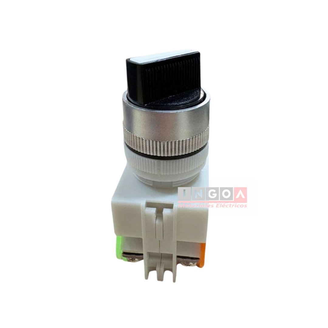 Selector 2 Posiciones 10A 1NO + 1NC 22MM - Stanford - Vista 6