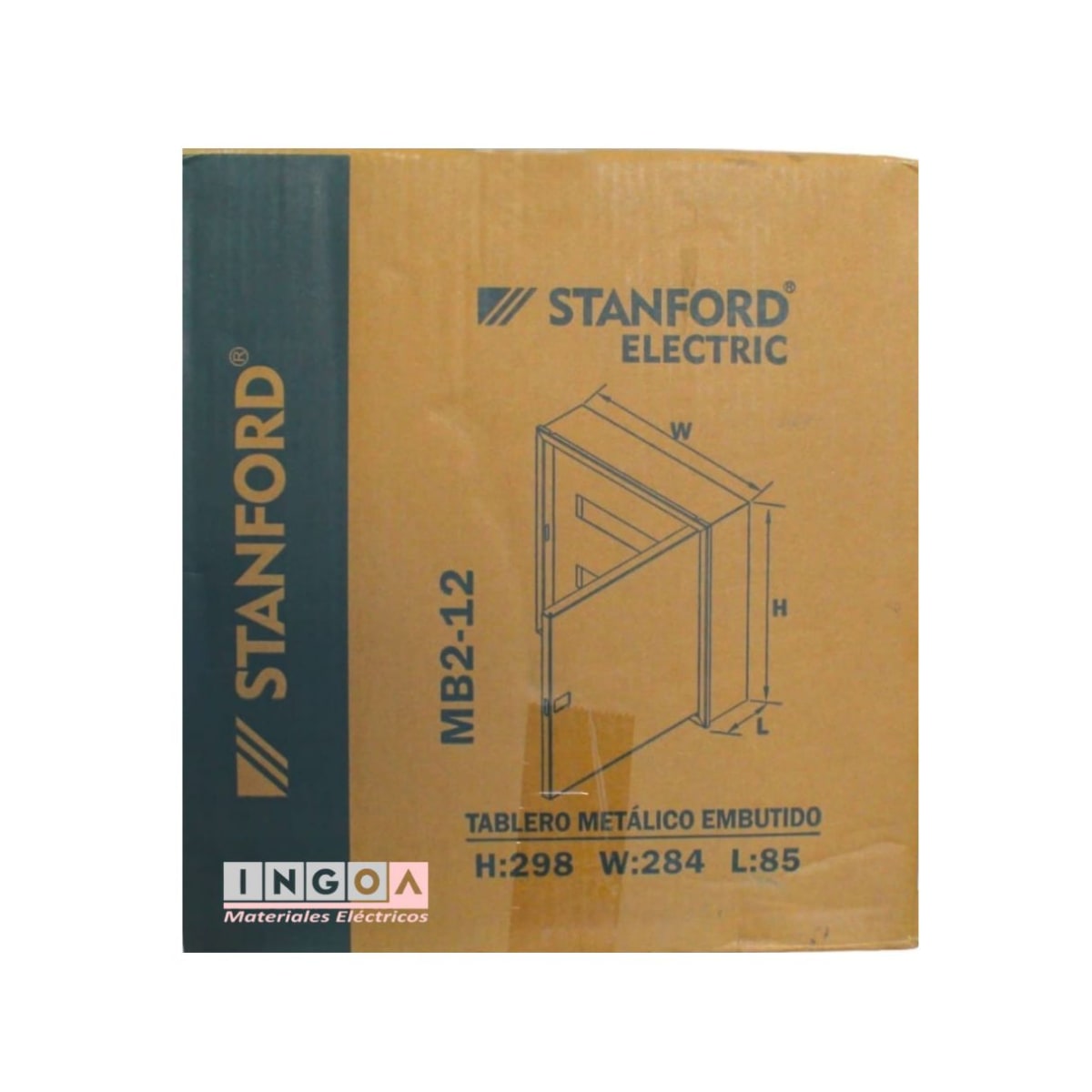 Tablero Metalico Embutido 12 Modulos IP41 Ral7032 Stanford9