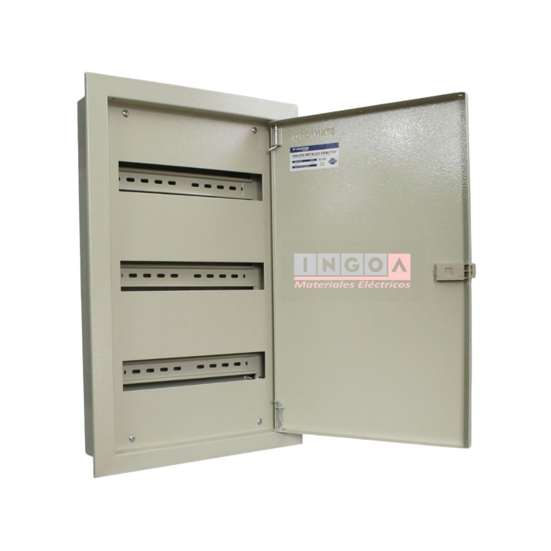 Tablero Metalico Embutido 36 Modulos IP41 Ral7032 Stanford - Vista 2