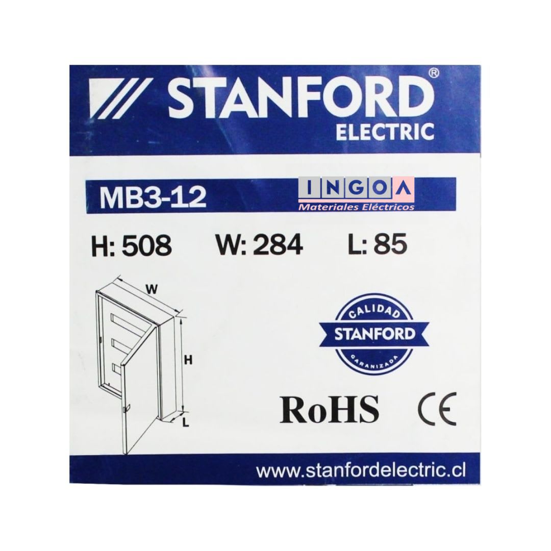 Tablero Metalico Embutido 36 Modulos IP41 Ral7032 Stanford9
