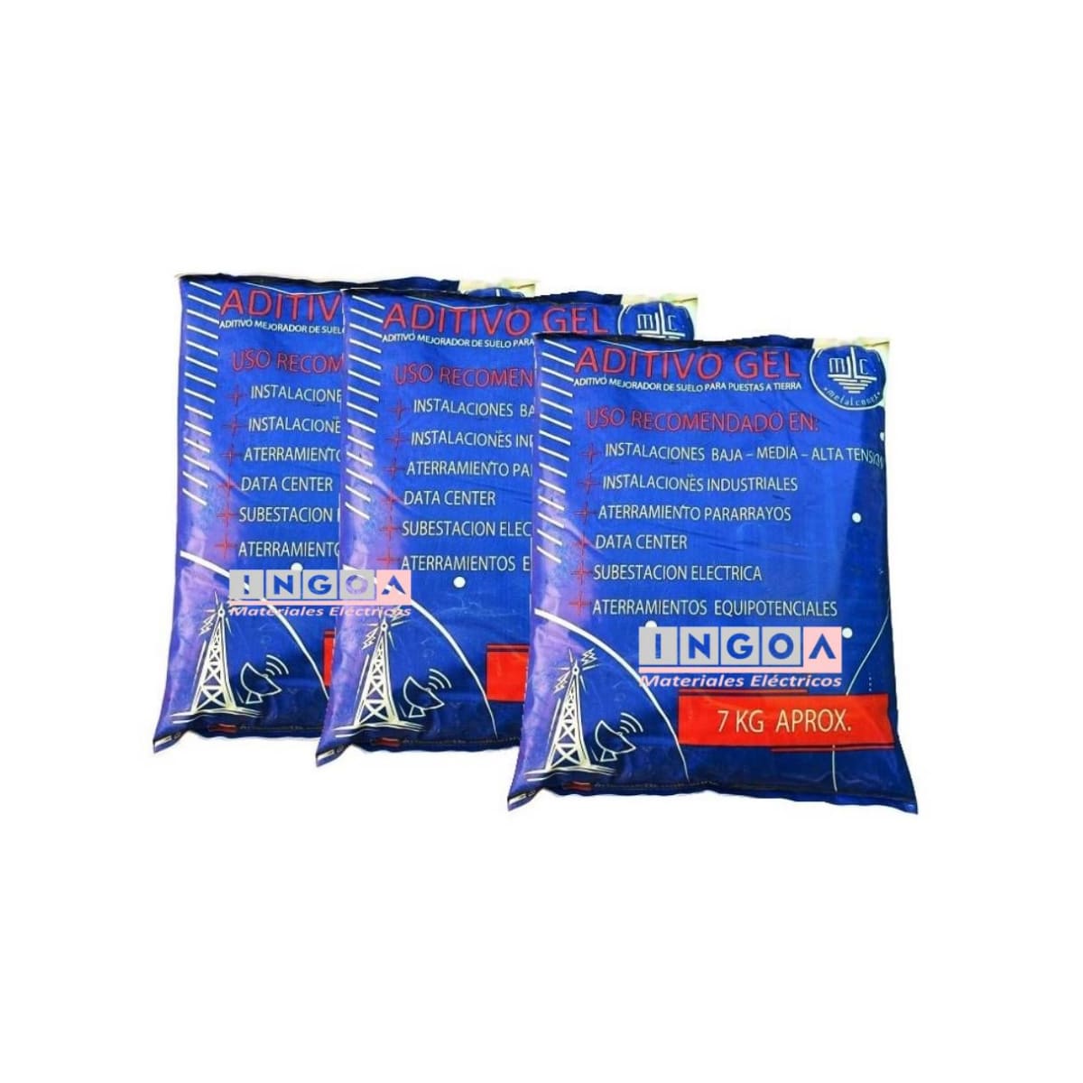 Aditivo para Puesta a Tierra Geo Gel 7KG - Vista 2