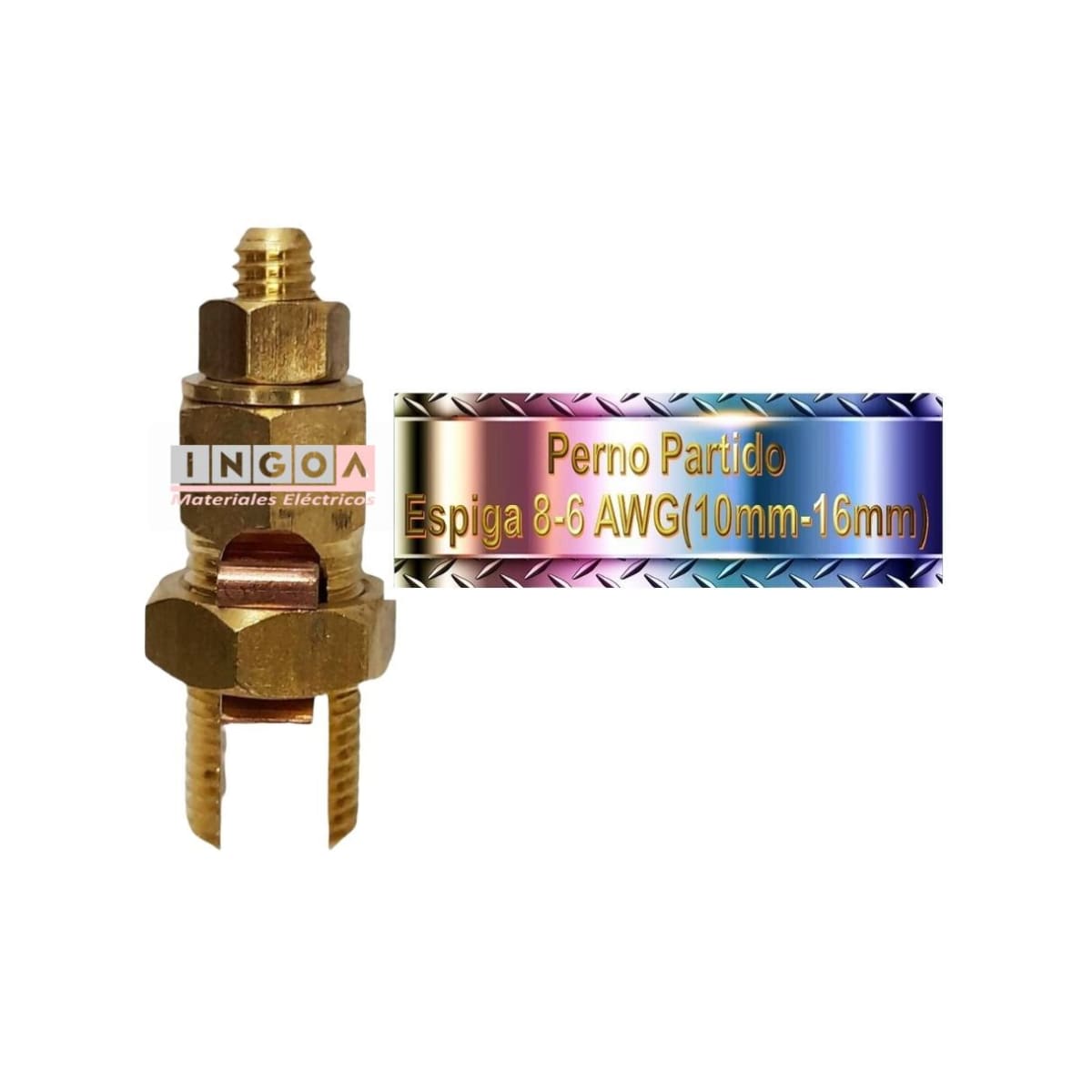 Perno Partido C/Espiga 8-6 AWG (10mm-16mm)5