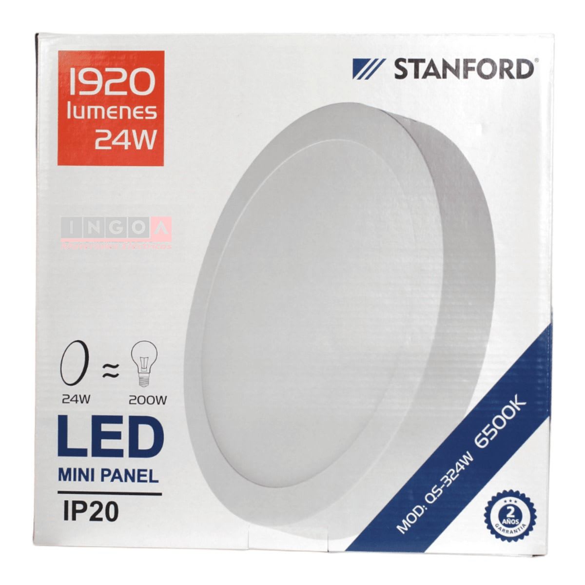 Plafon Sobrep. Redondo 24W, D285X28MM, 6500K, 1920LM-Stanford5