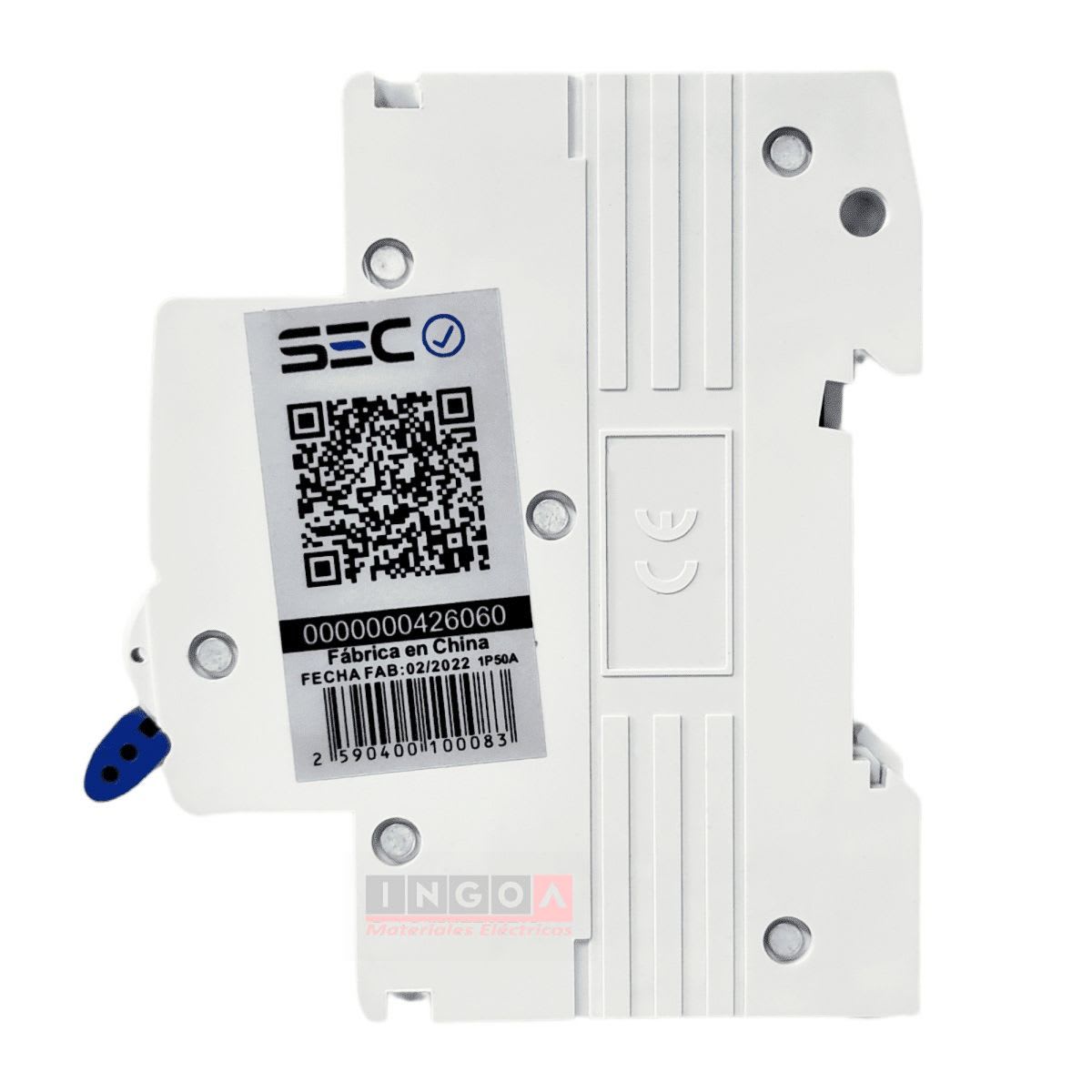 Int. Automatico Stanford 1x50A 6KA Curva C - Vista 3