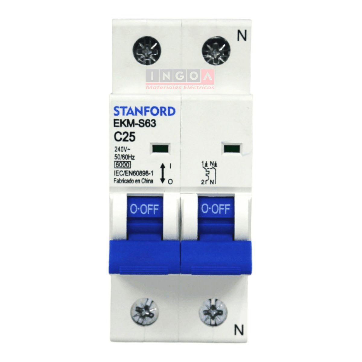 Int. Automatico Stanford Omnipolar 2x25A 6KA C2