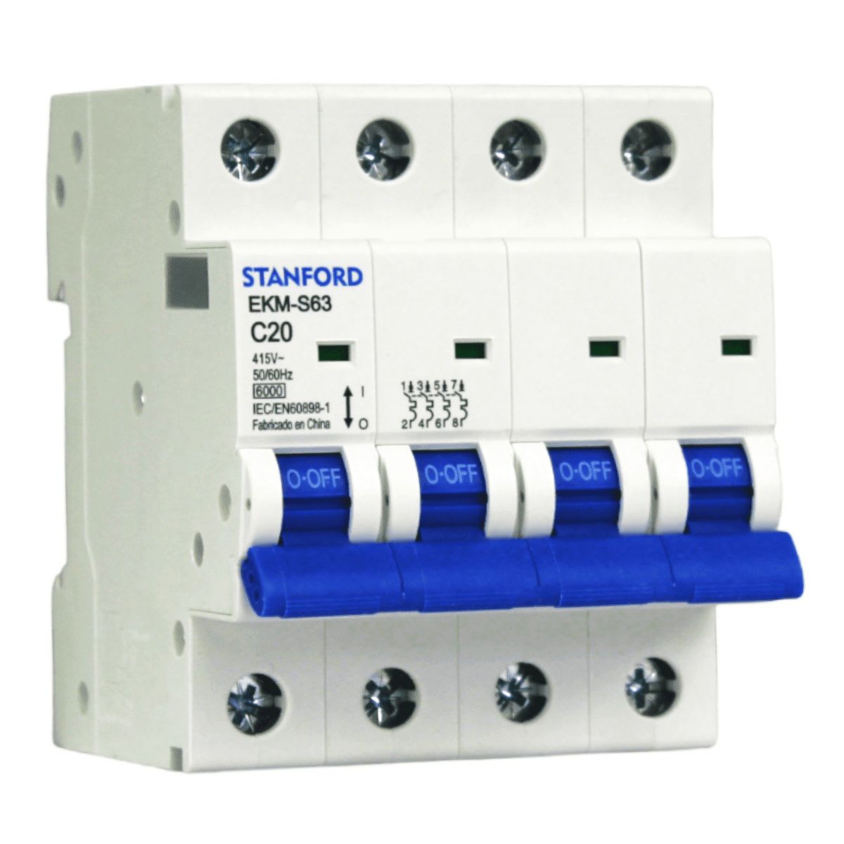Int. Automatico Stanford 4x20A 6KA Curva C 0