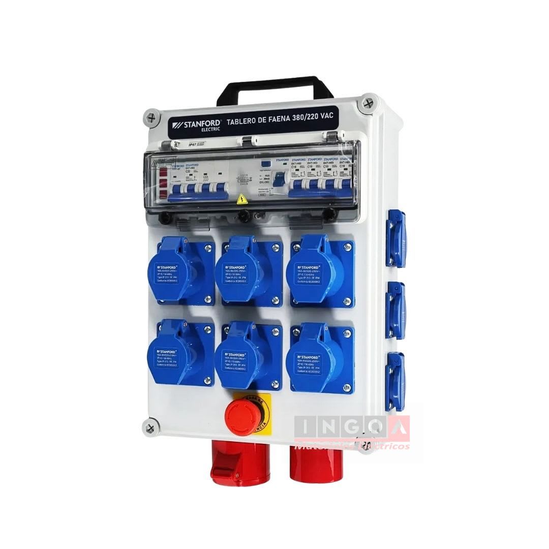 Tablero de Faena Plástico 475x280x185mm 220V-380V2