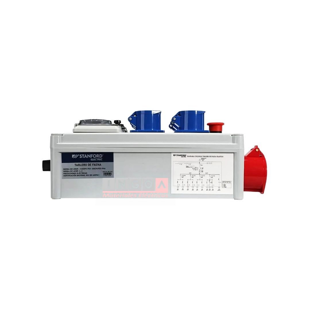 Tablero de Faena Plástico 475x280x185mm 220V-380V - Vista 3