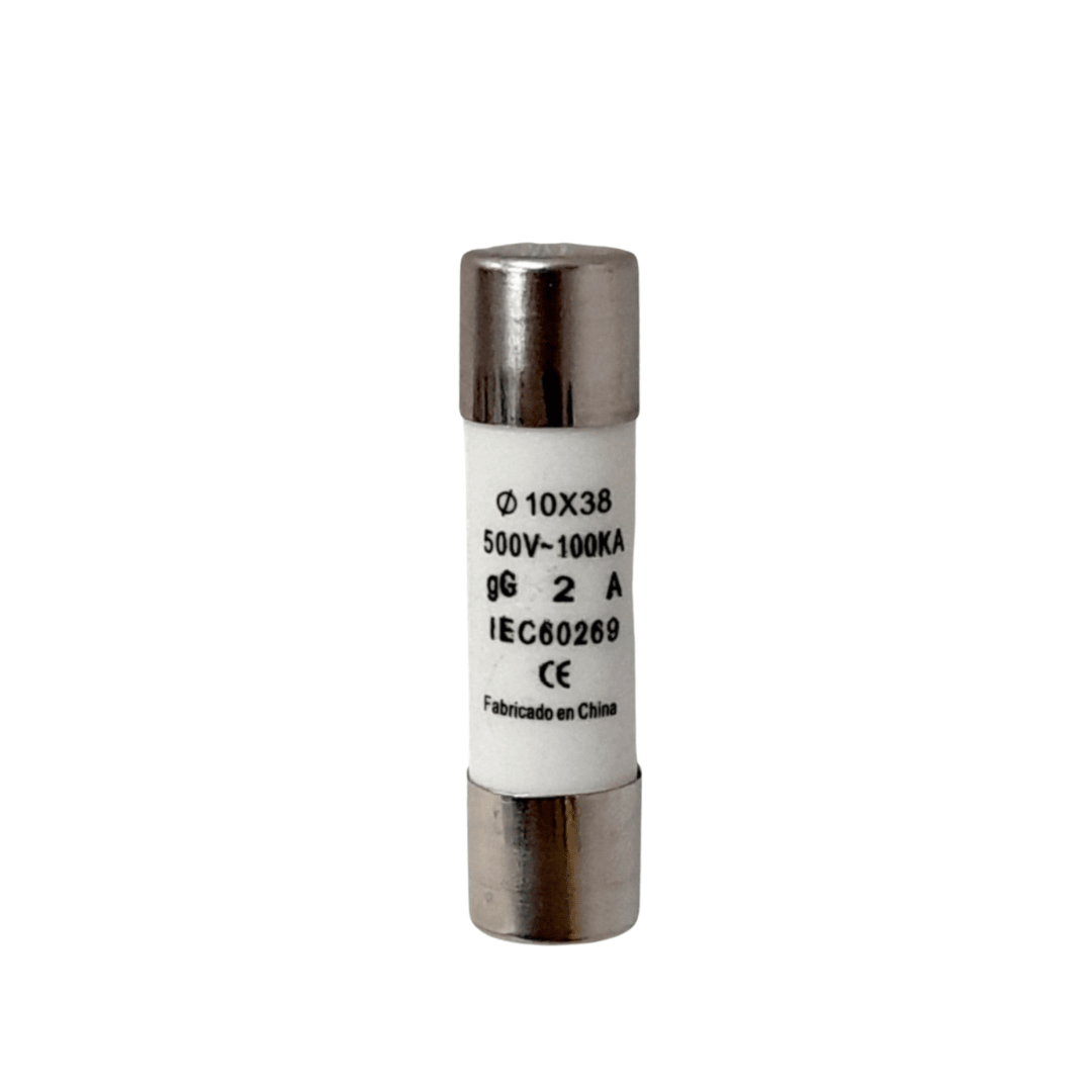 Fusible 10×38 2A Ceramico