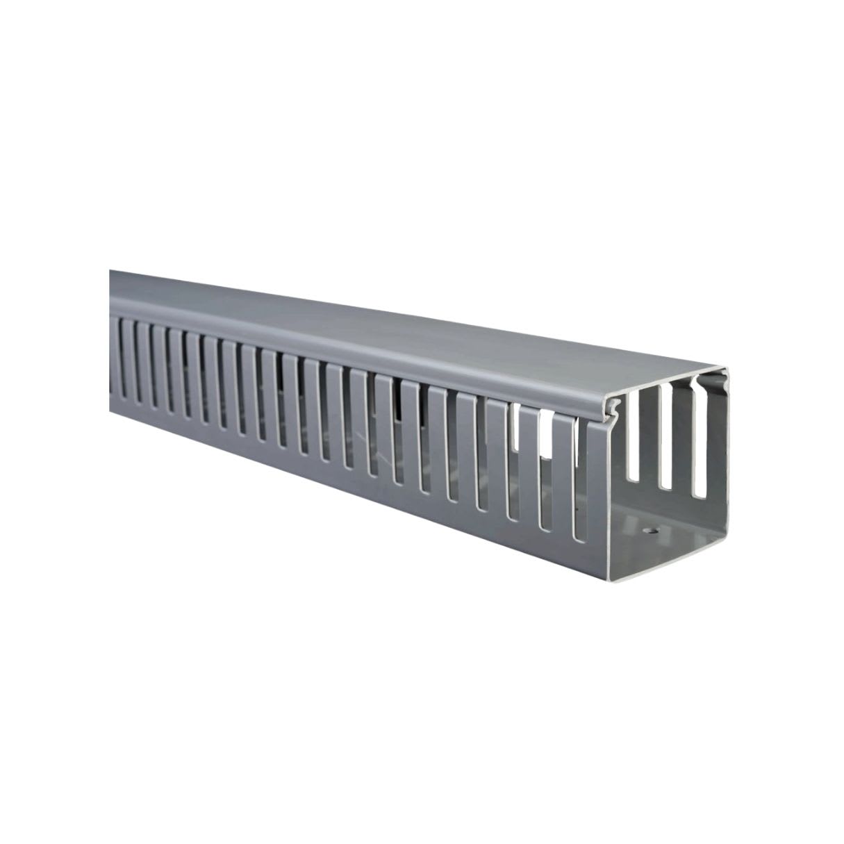 Canaleta 40x60mmx2mt Ranurada Gris Libre Halógenos