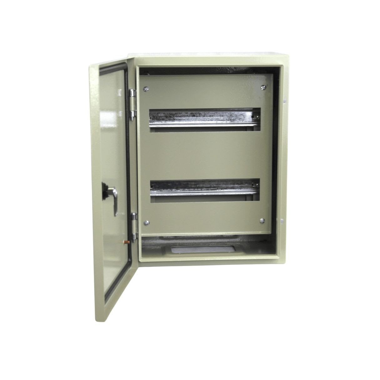 Gabinete Tablero Metalico 400x300x200mm C/Chasis 24Mod IP65 Ral 7035