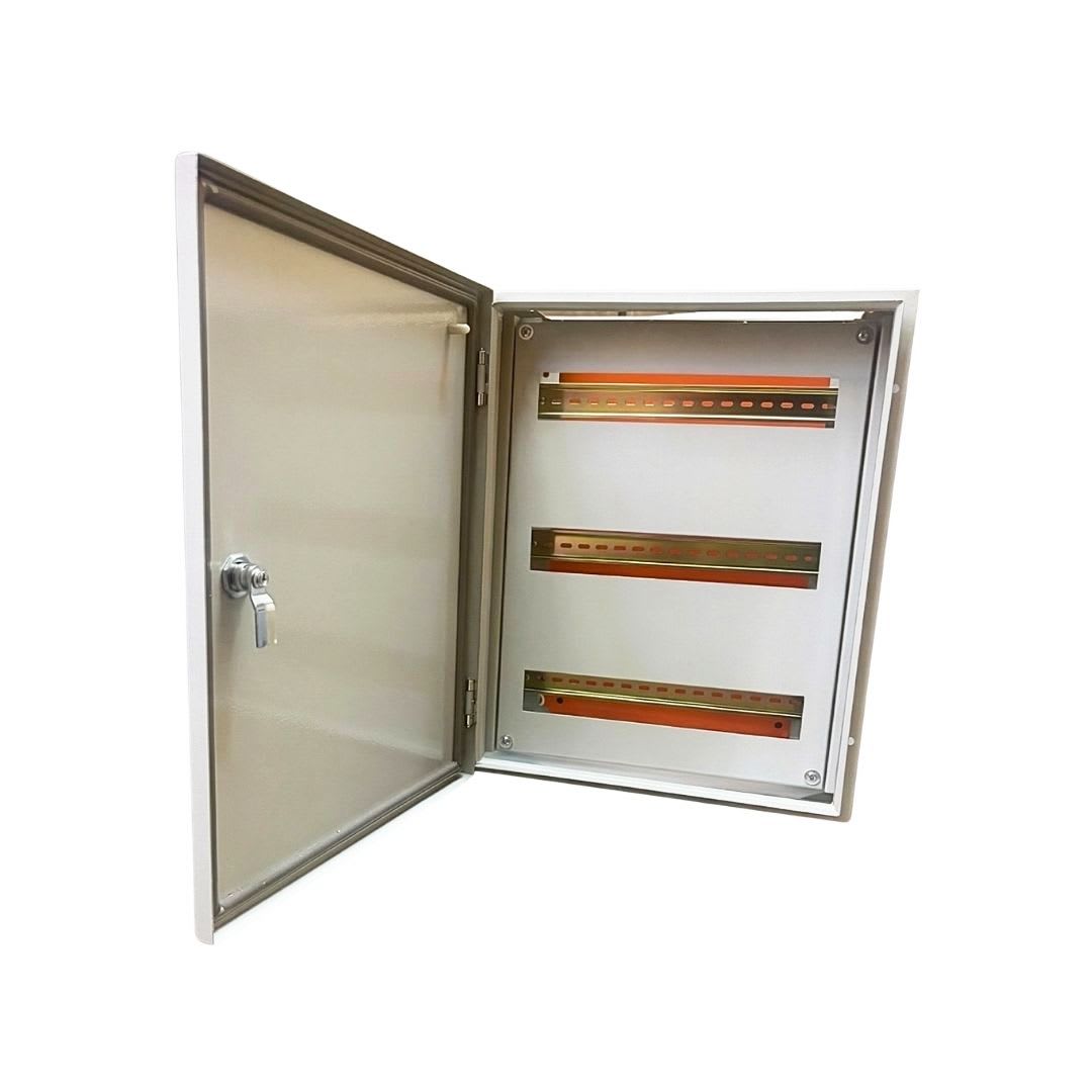 Gabinete Tablero Metalico 500x400x200 C/Chasis 48Mod IP65 Ral 7035