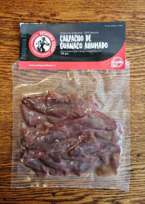 Carpacho de Guanaco Ahumado 100 gr