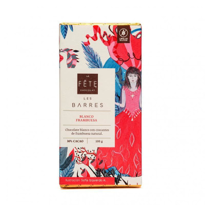 Les Barres Blanco Frambuesa 30% de Cacao 100 gr