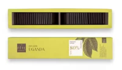 Origen Uganda bitter 80% cacao. 180 g