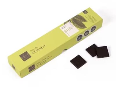 Origen Uganda bitter 80% cacao. 180 g