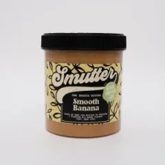 Smutter Mantequilla de maní C/proteína Vegana de plátano + vitamina B12 450 gr
