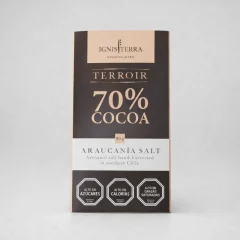 Ignis Terra Barra Bitter 70% con sal 80 gr