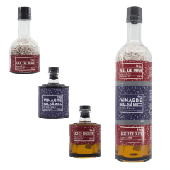 Nau Botella Triple Aceite Merken-Sal Merken- Balsámico Arándano