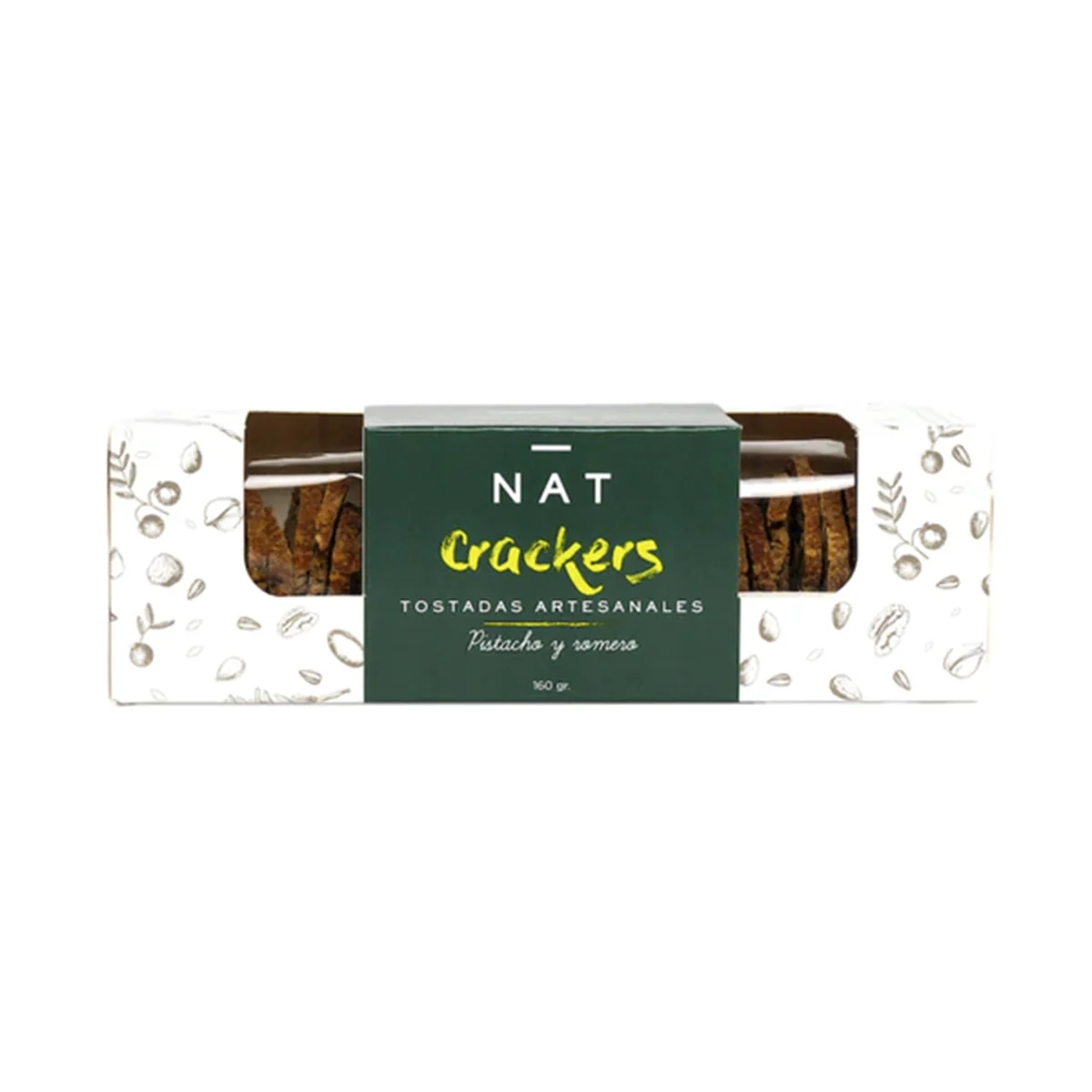 Nat Natural Crackers Pistacho y romero 80 gr1