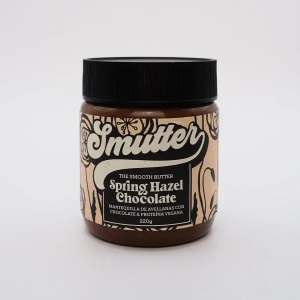 Smutter Mantequilla de Avellanas con chocolate y proteina vegana 220 g1