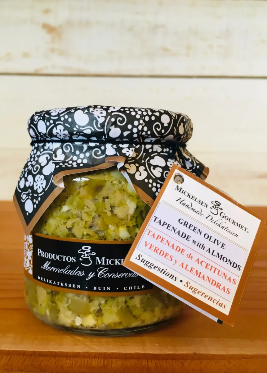 Mickelsen Tapenade Aceitunas Verdes y Almendras 220 grr1