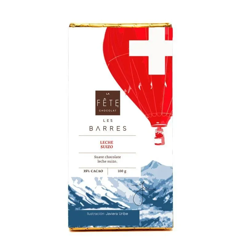 La Fete Les Barres Suiza Leche 100 gr1