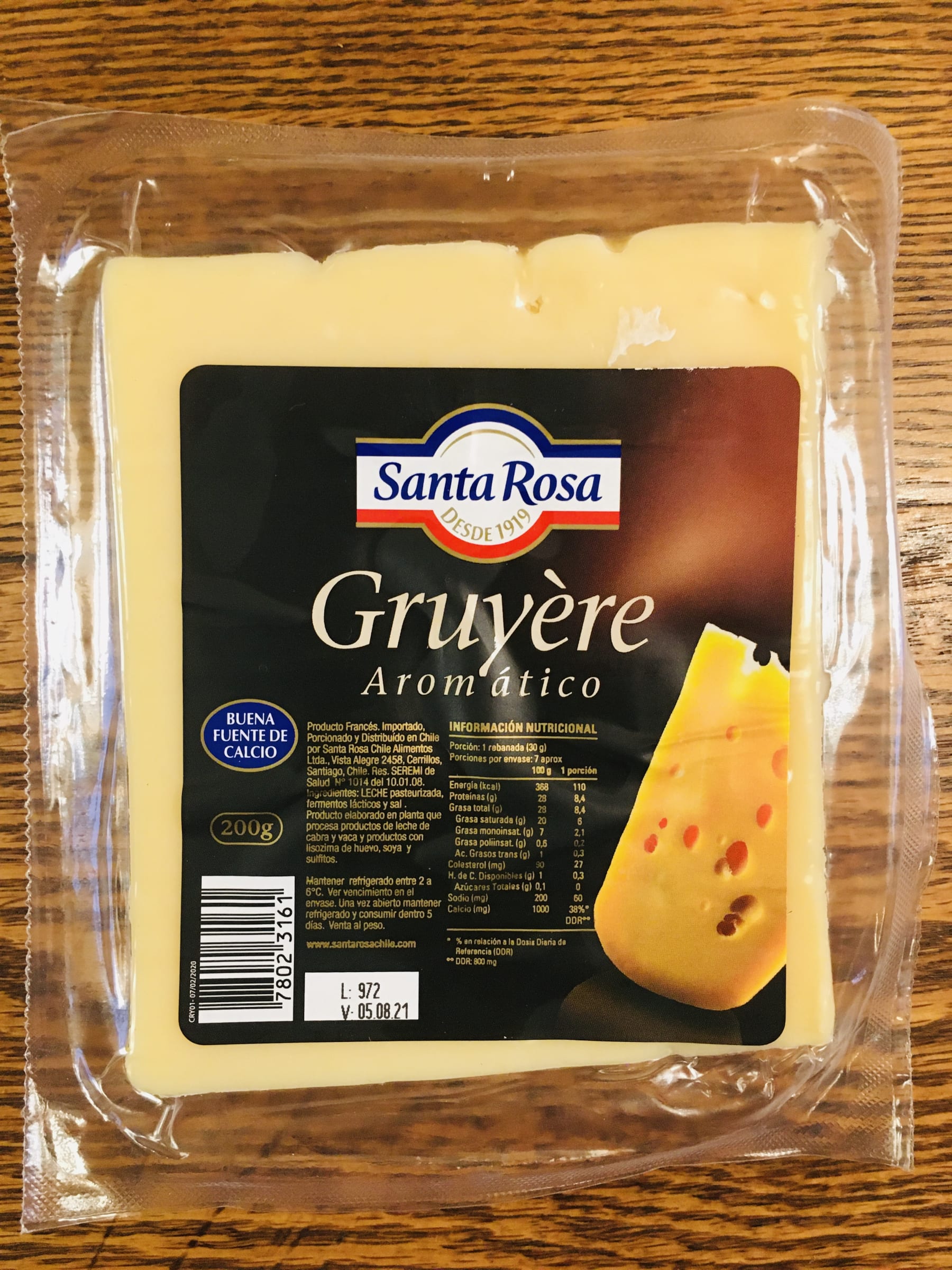 Queso Santa Rosa Gruyère 200g Wine & Market Patagonia Tienda de