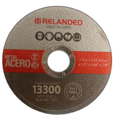 Disco Abrasivo Corte INOX 115X1.0 (Recto) Relanded