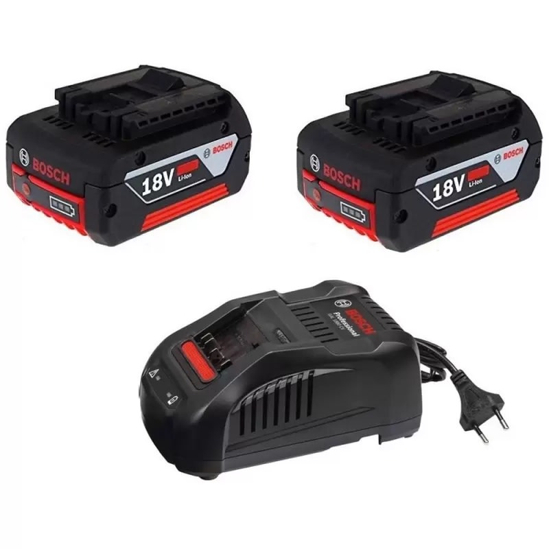 KIT DE INICIO: 2 BATERIAS GBA 18V 4.0Ah + CARGADOR GAL 1880 CV - BOSCH1