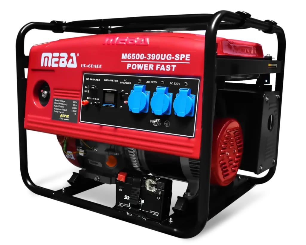 GENERERADOR GASOLINERO MONOF. 6500W 13HP 220V A/MNUAL - M6500-390UG-SP-MEBA1