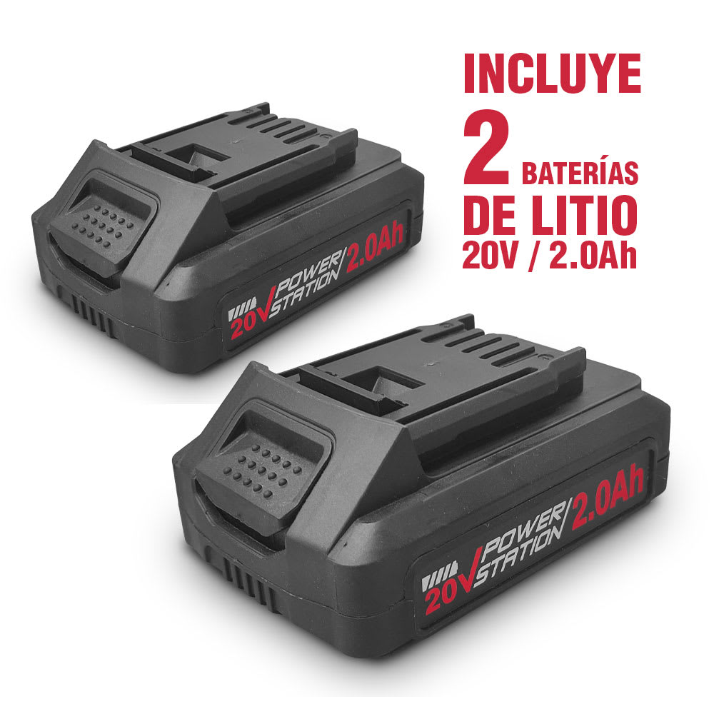TALADRO ATORNILLADOR 20V X 2 AH LITHIUM ION (2 BAT.) CHUCK 3/8'' BRUSHLESS - RR-8637 - RELANDED5