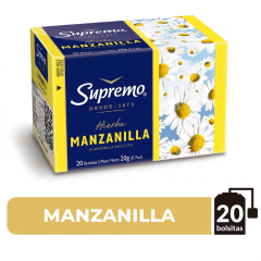 TE DE MANZANILLA SUPREMO 20 BOLSITAS