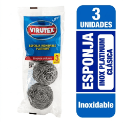 ESPONJA PLATA PACK X3