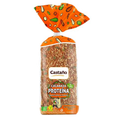 PAN DE MOLDE CALABAZA PROTEINA 400GR CASTAÑO