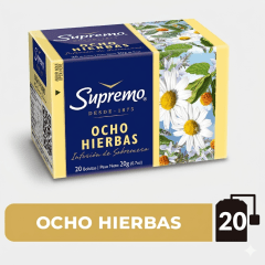 TE OCHO HIERBAS SUPREMO 20 BOLSITAS